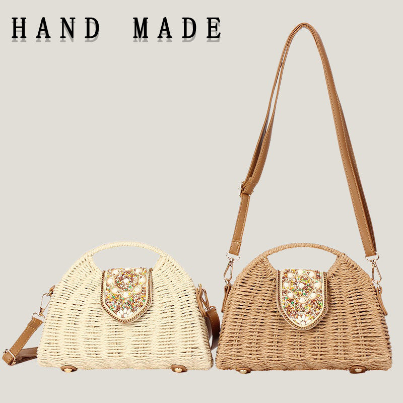 Women's Fashion Woven Advanced Texture Minority Simple Women's Messenger Bag