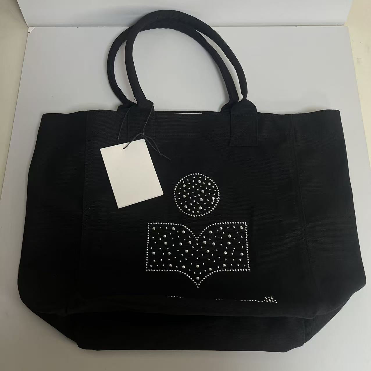 Comfortable Charming Canvas Rhinestone Leisure Shopping Tote Bag