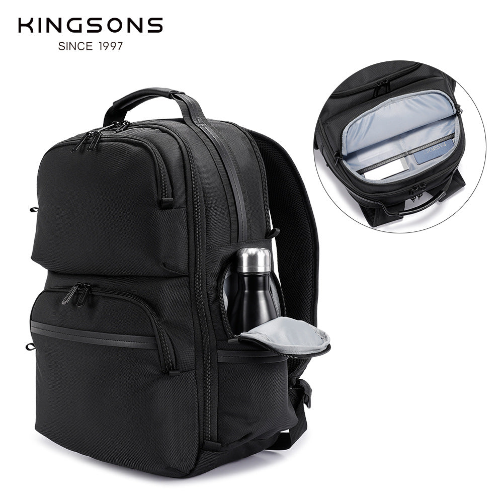 Men's Printed Water-resistant Storage Quick Take Business Backpack