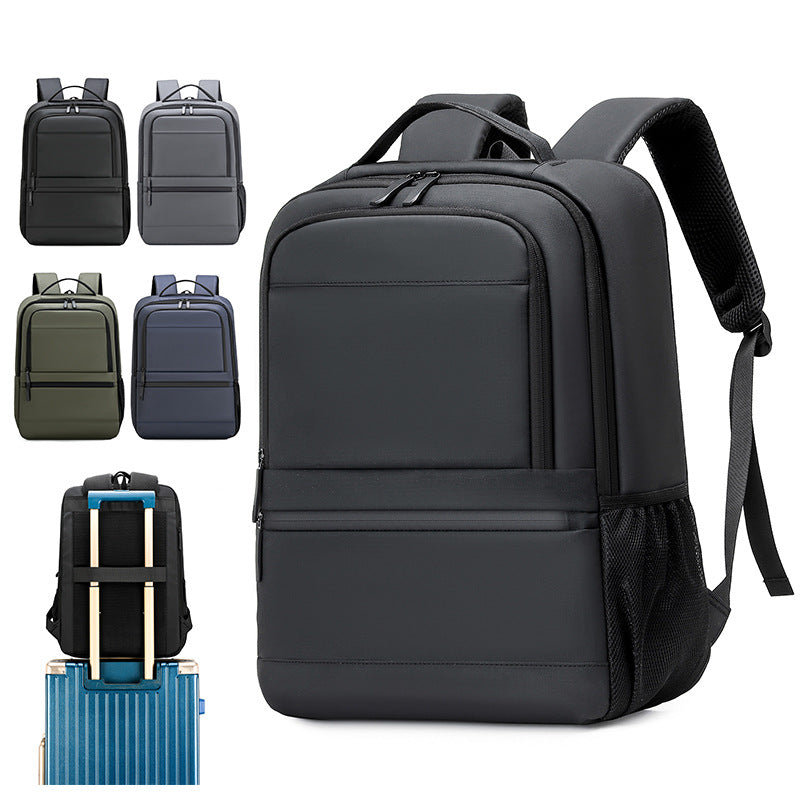 Men's Large Capacity Waterproof Simple Commuter Business Backpack