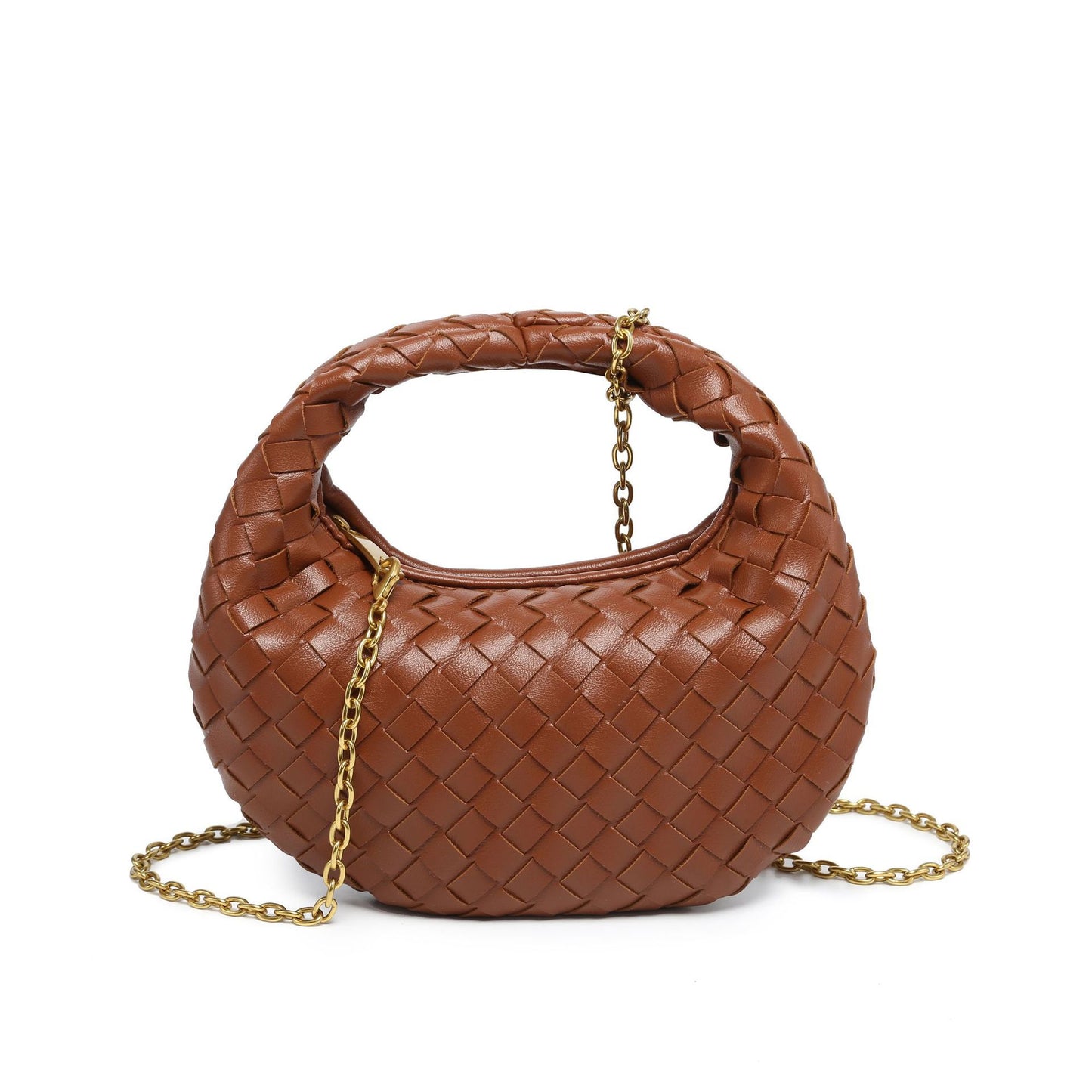 Women's Fashion Solid Color Simple Trend Woven Women's Messenger Bag
