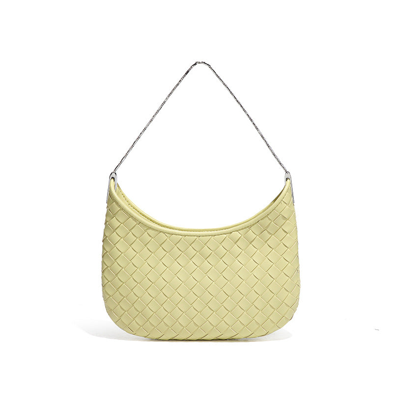 Luxury Weaving Underarm Female Simple Commute Women's Messenger Bag