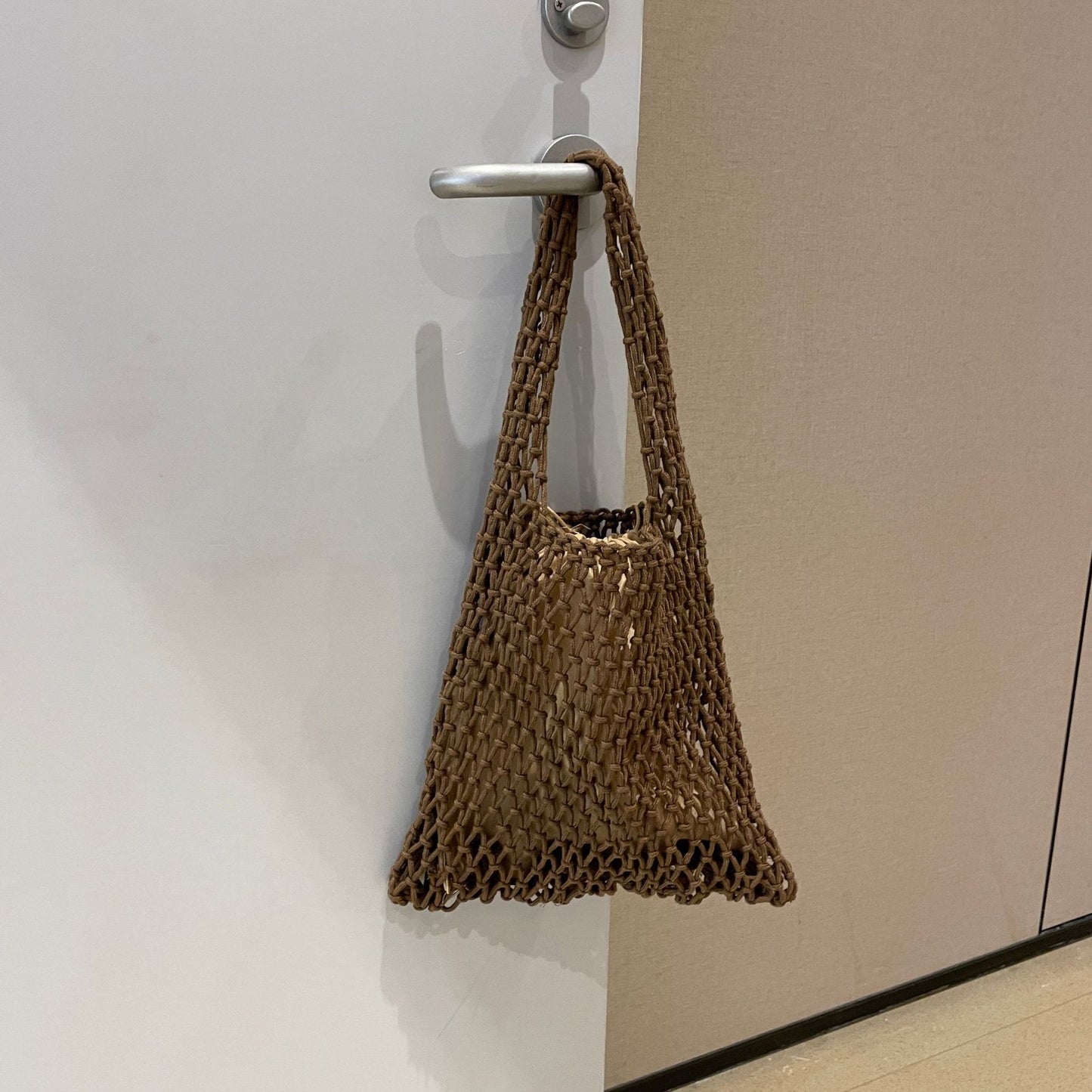 Women's Vacation Beach Large Capacity Cotton Rope Braided Bags