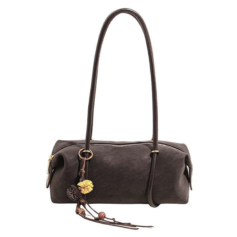 Retro Minority Portable Commute Style Trendy Fashion Suede Large Underarm Bag