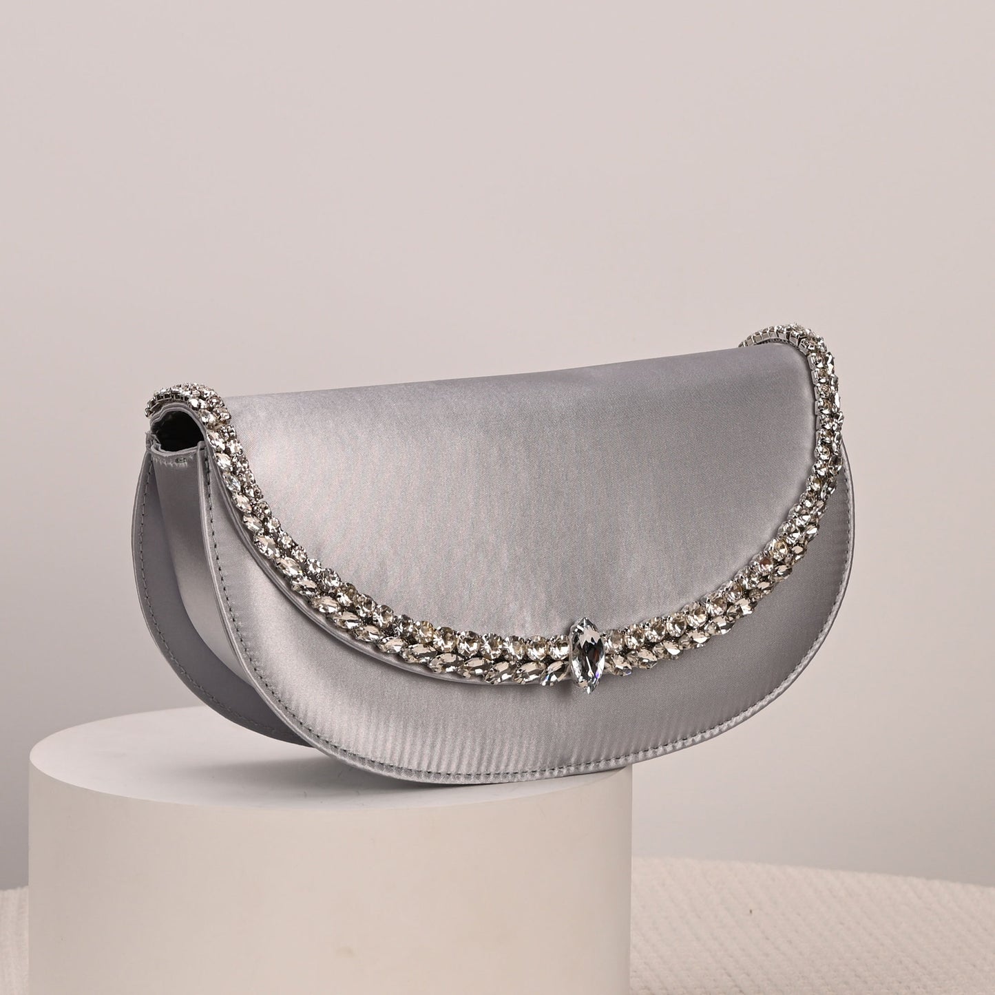 Women's French Fairy Saddle Satin Dinner Women's Shoulder Bag