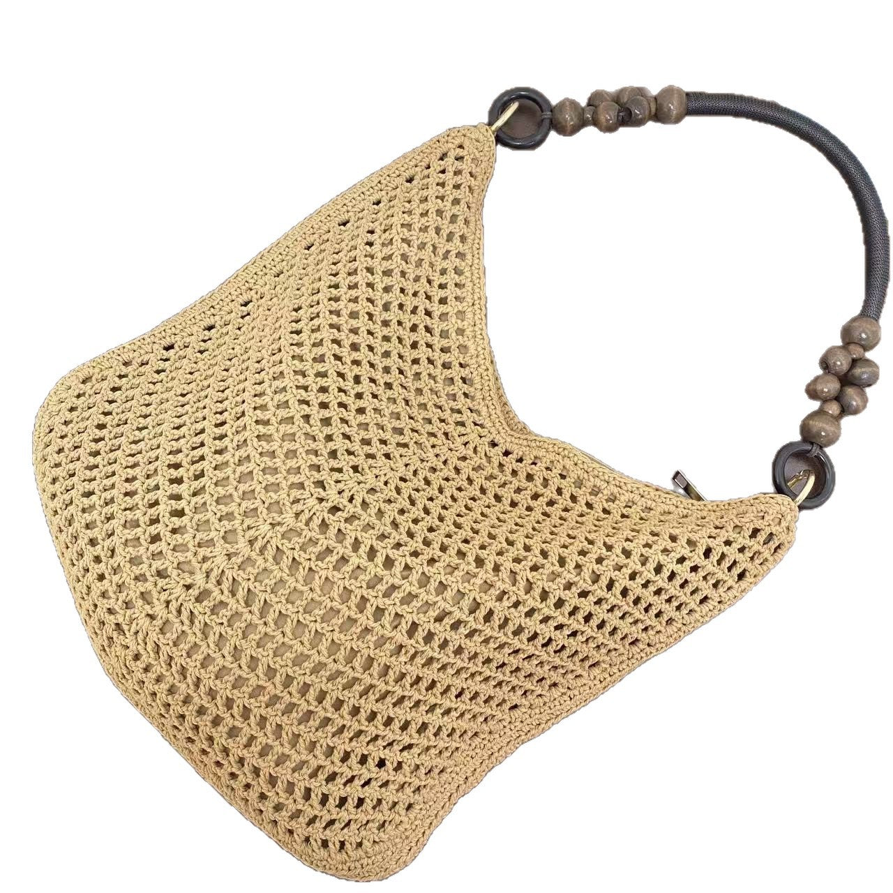 Hollow Mesh Style Knitted Woven Fashion Summer Large Capacity Women's Shoulder Bag