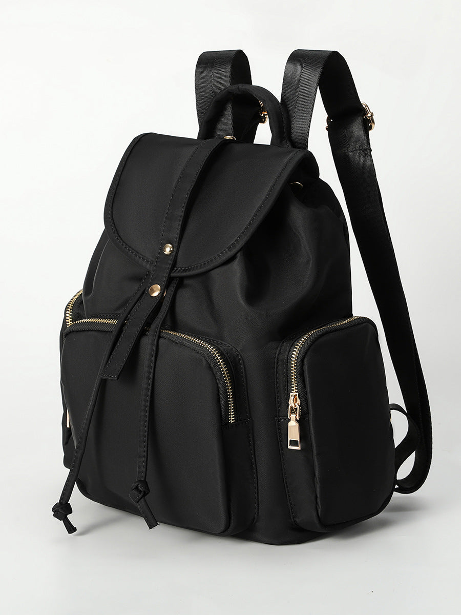 Women's Nylon Waterproof Flip Versatile Large Capacity Backpacks
