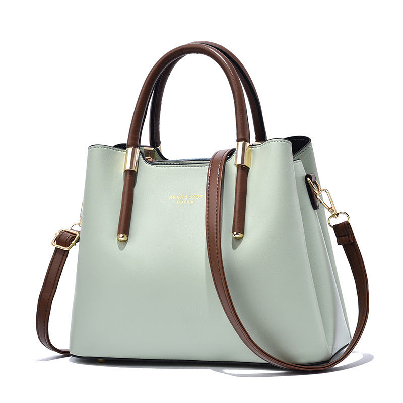 Women's Fashionable Soft Leather Large Capacity Elegant Mother Women's Handbag