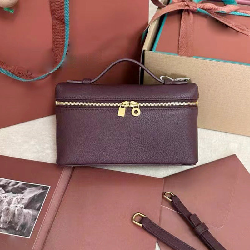 Italian Lunch Box Fashion Portable Litchi Women's Messenger Bag