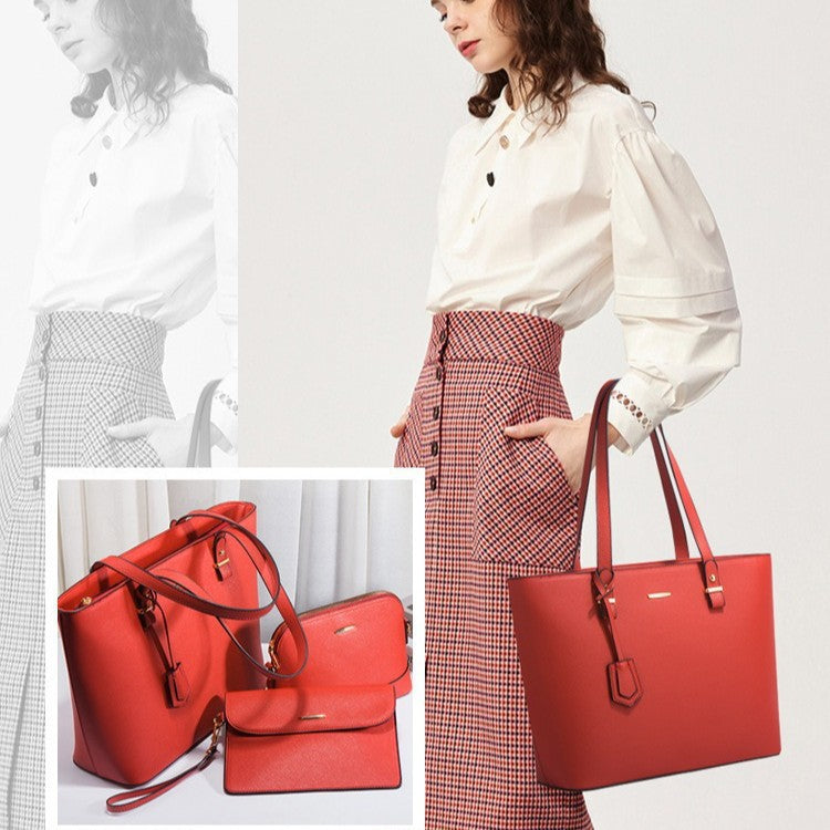 Women's Trendy Retro Large Capacity Fashion Set Tote Bag