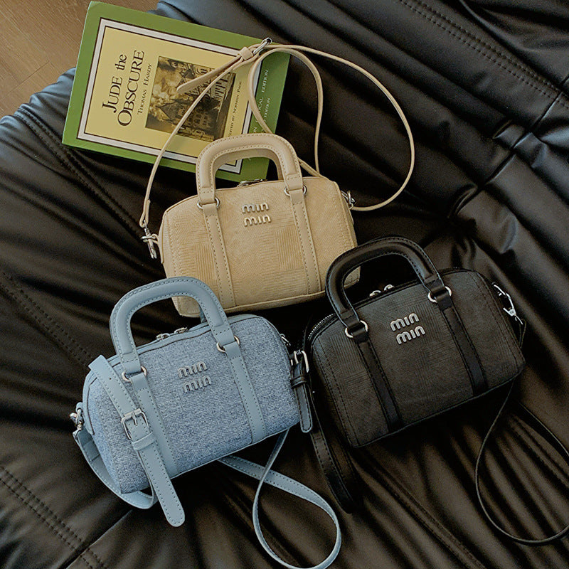 Women's Denim Portable Boston Versatile High Quality Bags