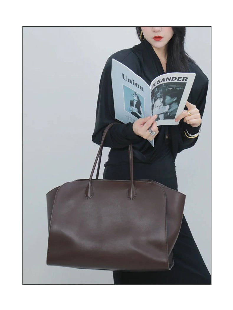 Women's Kendall Niche Portable Shopping Cowhide Leather Bags