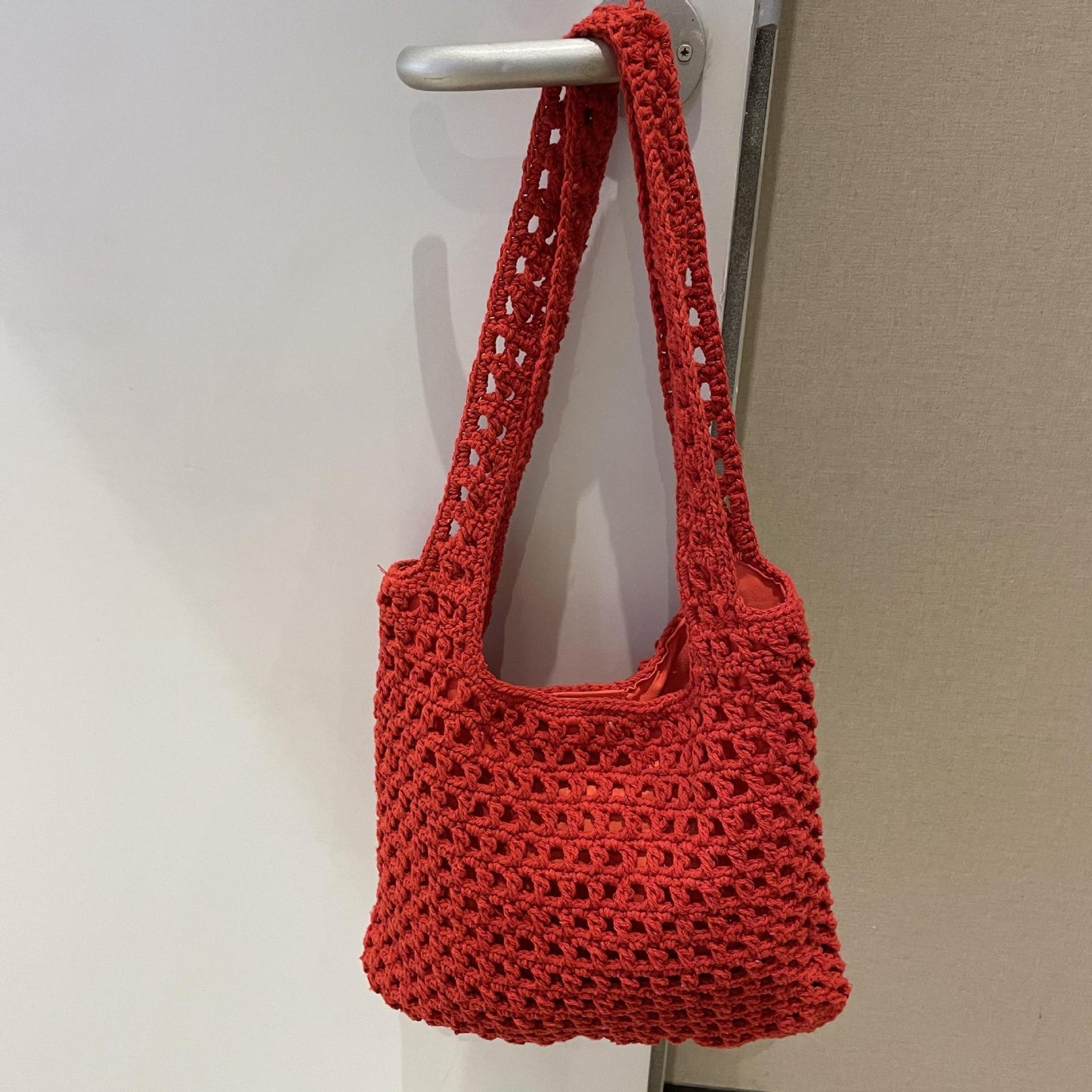 Women's Cotton Thread Woven Simple Vacation Style Beach Women's Shoulder Bag