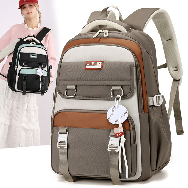 Junior High Large Capacity Primary Lightweight Leisure Backpack