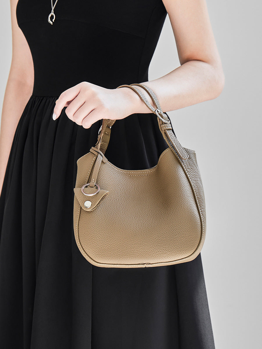 Women's Vegetable Basket Genuine Leather Soft Design High-grade Women's Handbag