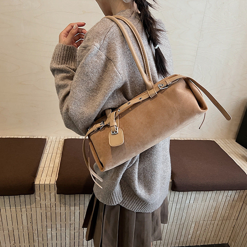 Niche Suede Mori Cute Fashion Commuter Handbags