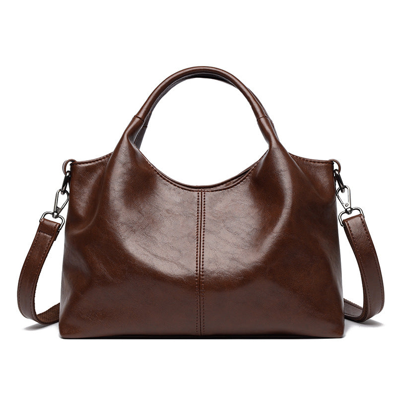 Women's Lightweight Simple Commuter Large Capacity Texture Soft Women's Shoulder Bag