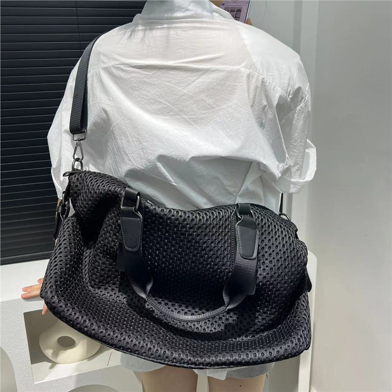 Classic Casual Simple Big Nylon Mesh Tote Bag
