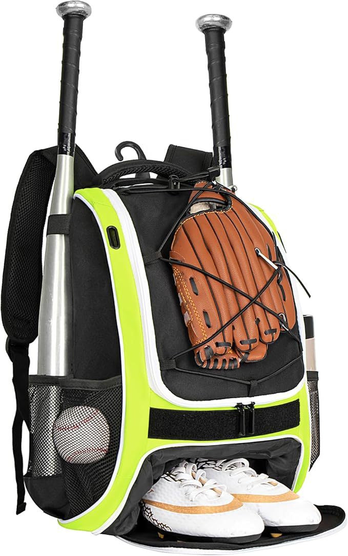 Women's & Men's American Baseball Wall Softball Equipment Adult Sports Backpack