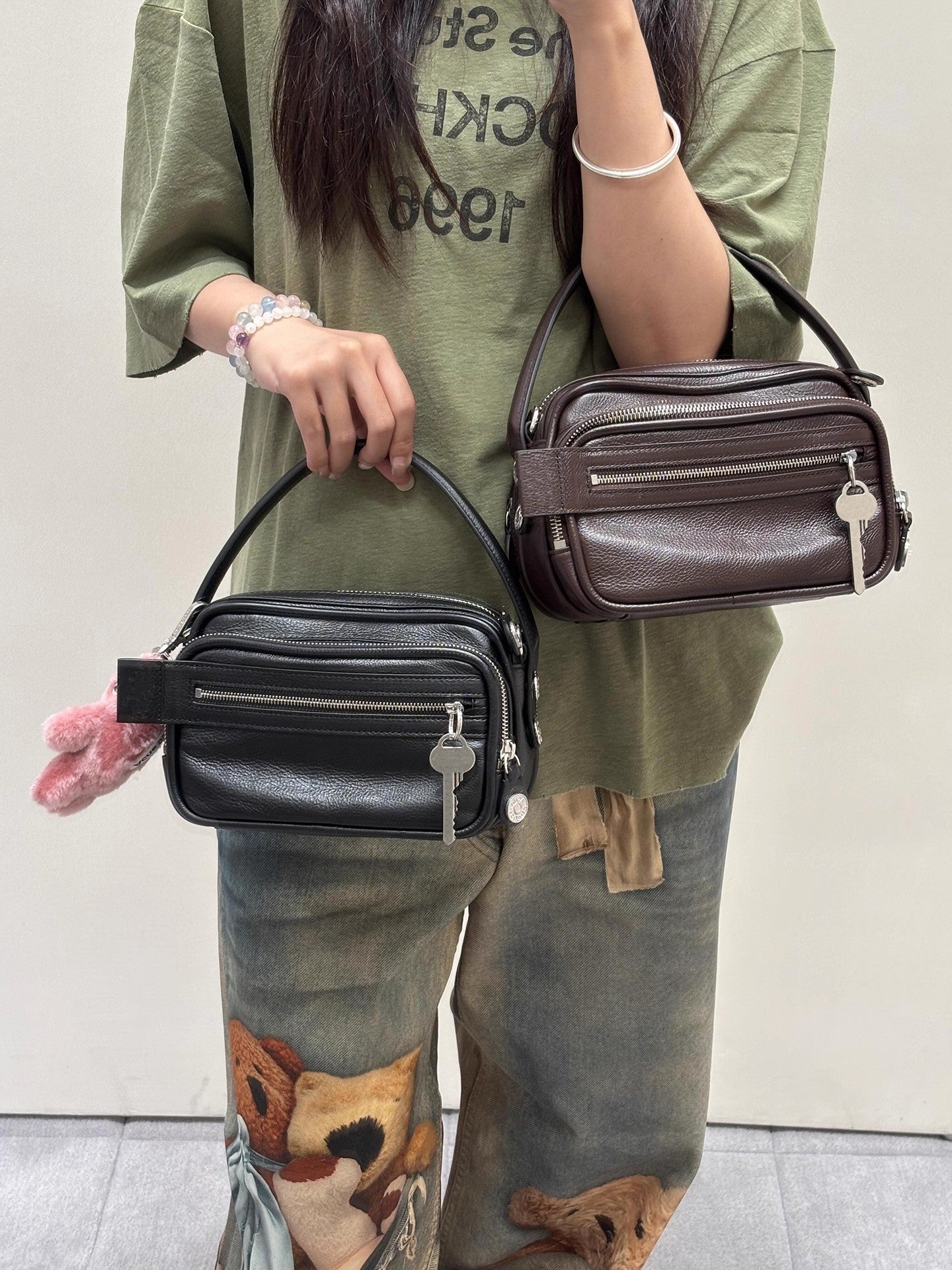 Slouchy Trendy Women's Motorcycle Fashion Simple Women's Shoulder Bag