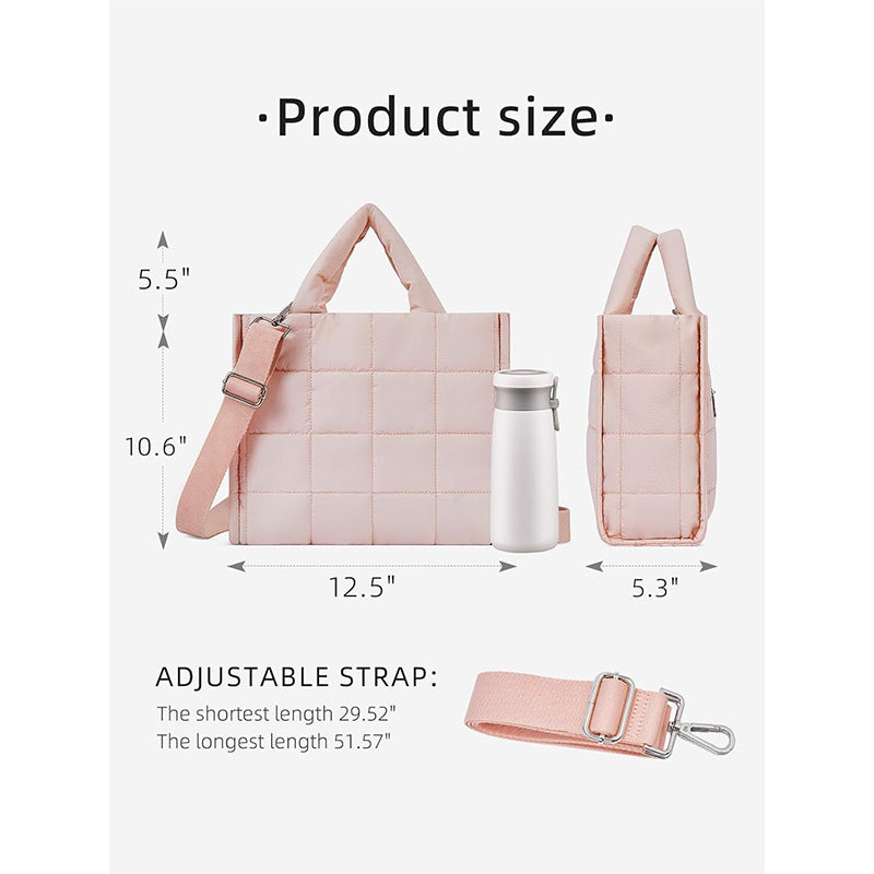 Women's Fashion Quilted Lightweight Fluffy Suitable For Shoulder Bags