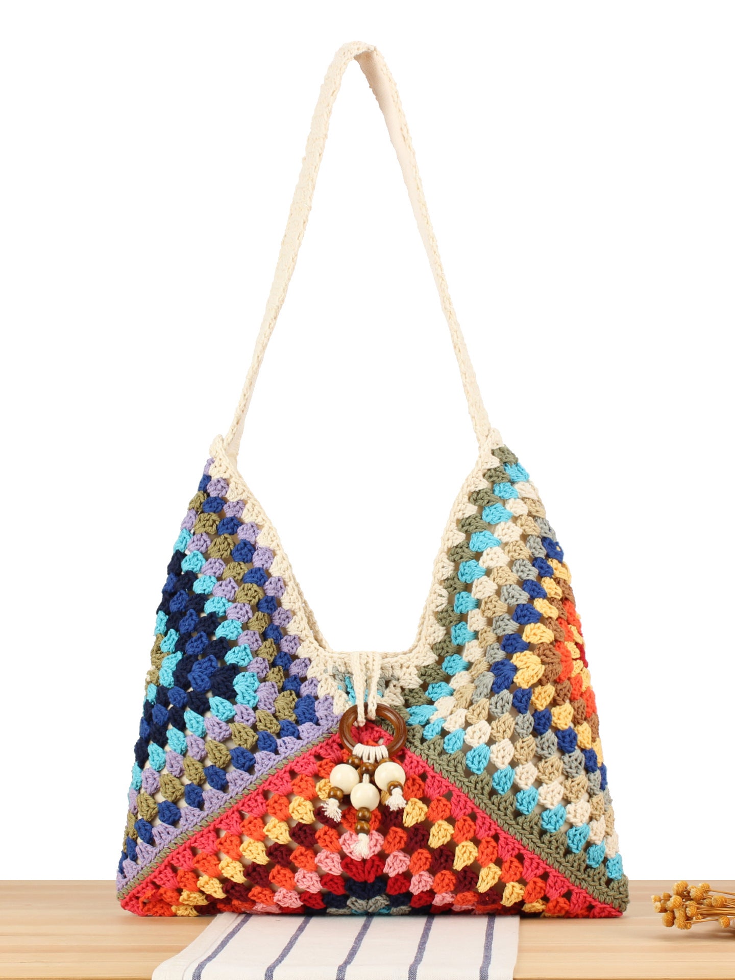 Women's Cotton Thread Woven Seaside Vacation Beach Versatile Bags