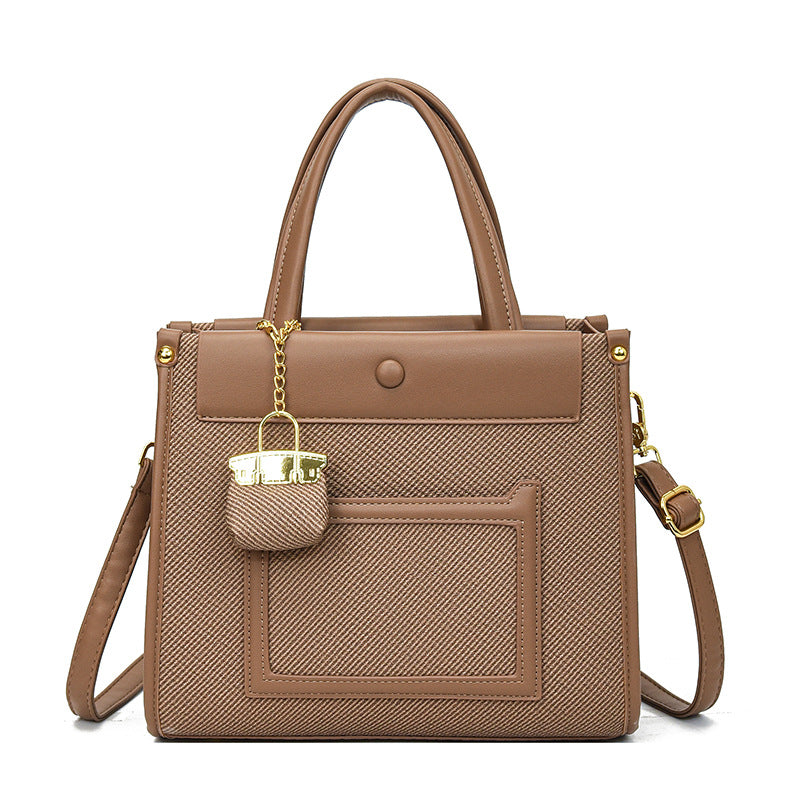 Commuter Temperament Wild Contrast Color Large Bags