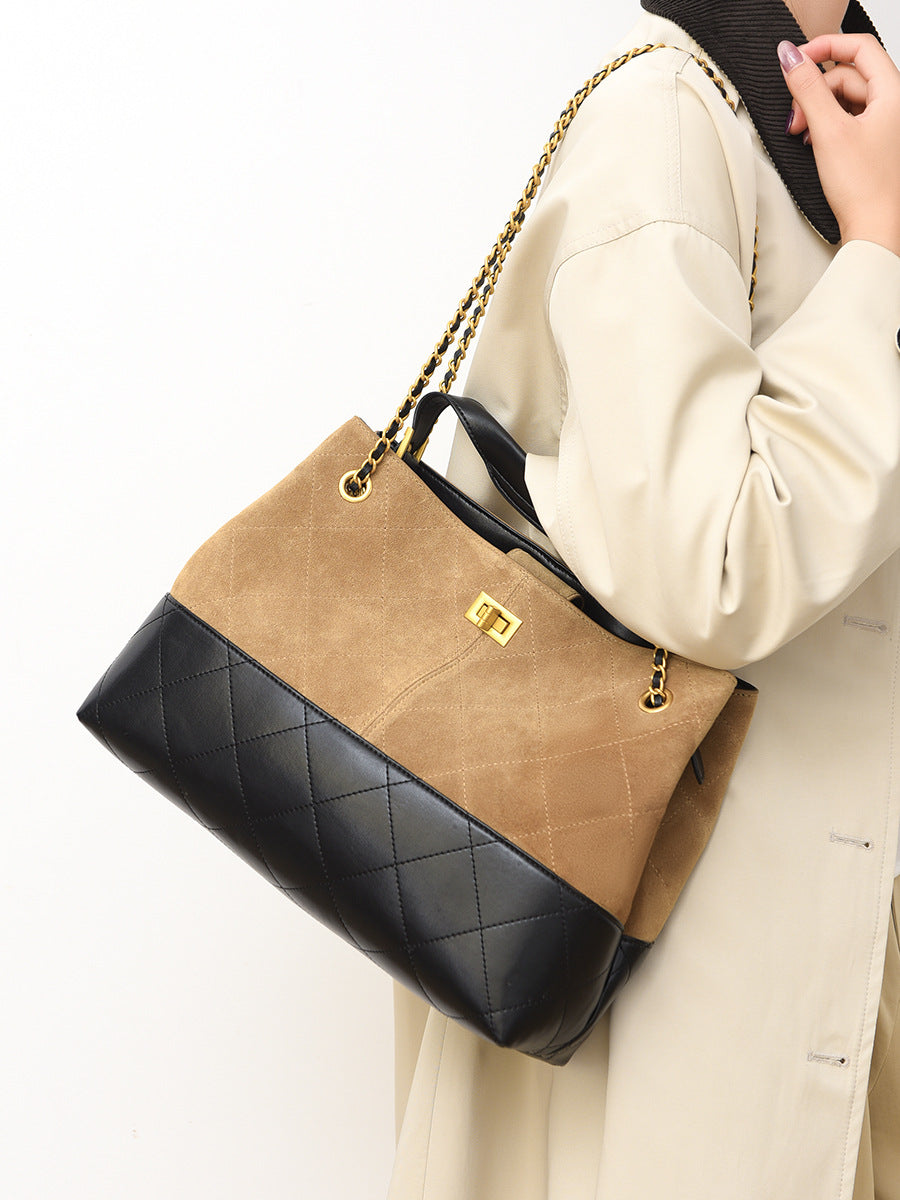 Women's Frosted Retro Fashion High Sense Large Capacity Women's Handbag