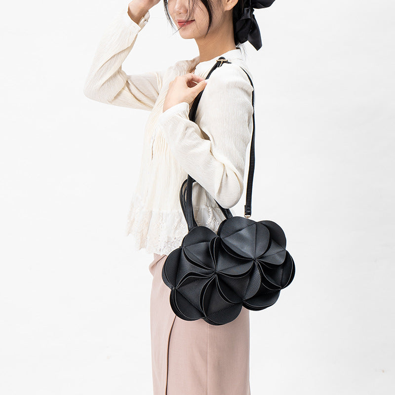 Design Three-dimensional Flower High Sense Patchwork Easy Handbags