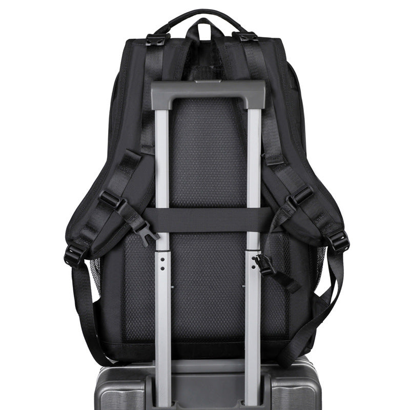 Men's Oxford Cloth Business Trip Commuter College Leisure Backpack
