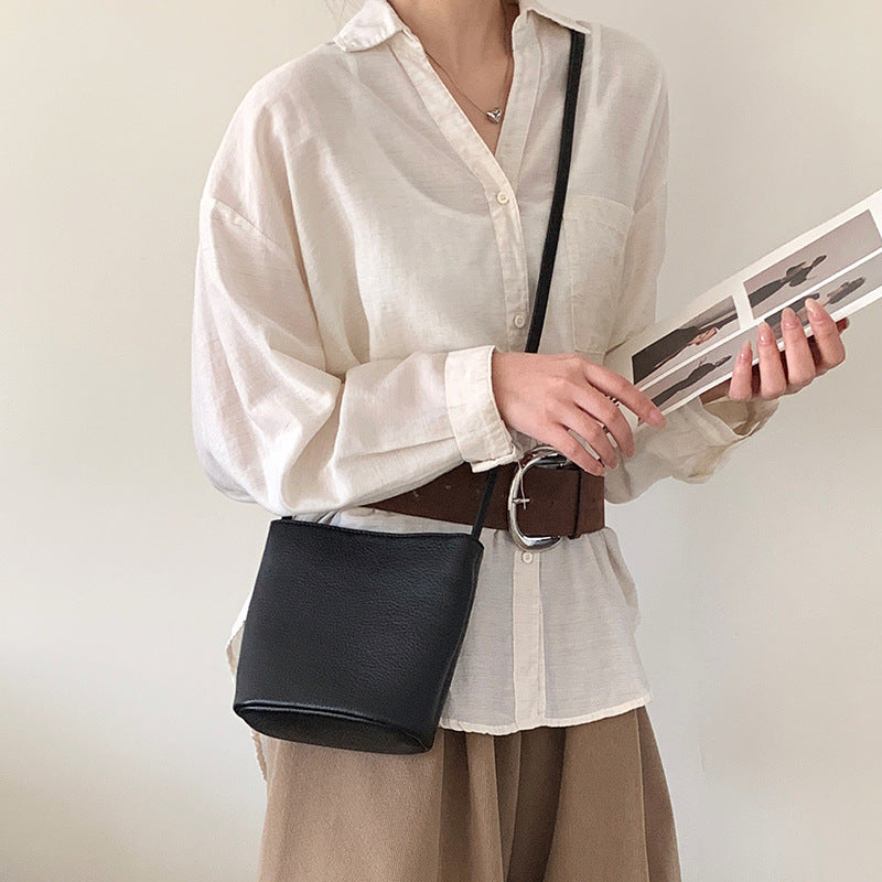 Women's Style First Layer Leather Genuine Soft Bags