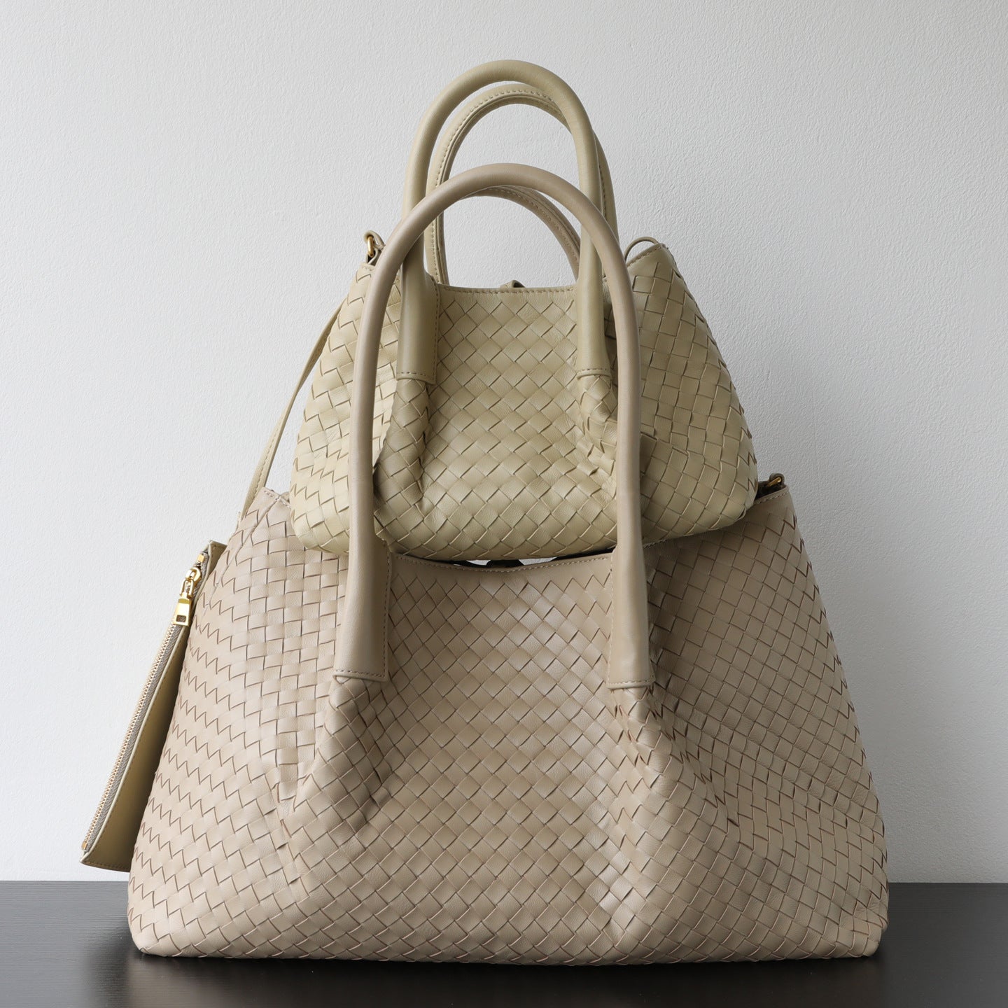 Women's Interest Light Luxury Sheepskin Hand-woven Large Capacity Women's Handbag