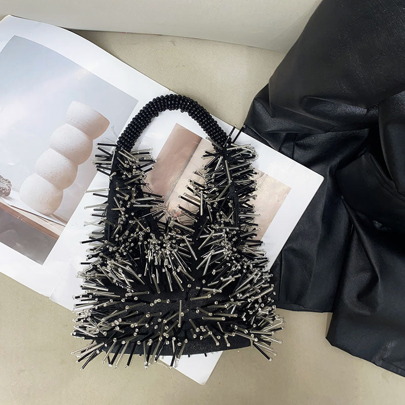 Rivet Tassel Motorcycle Fashion Beaded Refined Bags