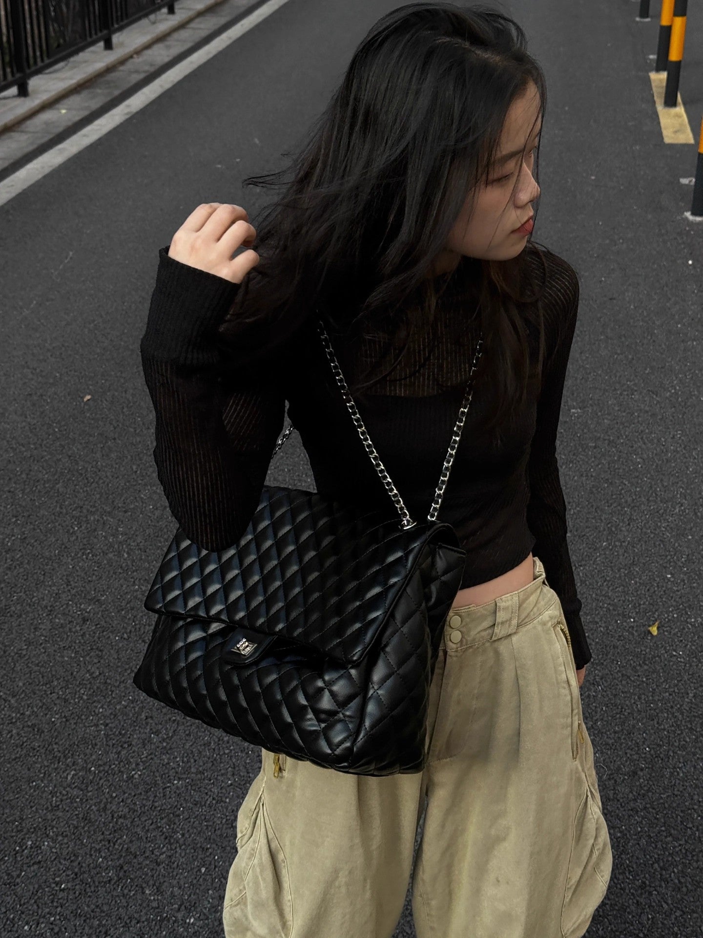 Large Capacity High-grade Diamond Chain Versatile Bags