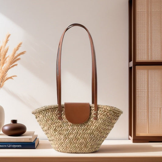 Women's Water Plants Woven Holiday French Style Women's Handbag