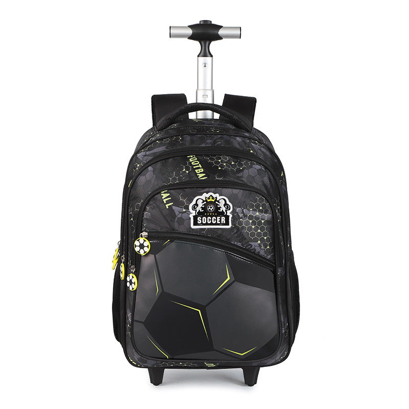 Children's Large Capacity Fashion Light Cartoon Expandable Three-piece Leisure Backpack
