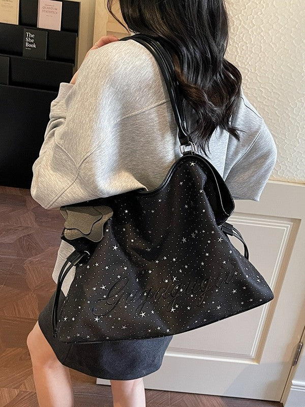 Women's Feeling Tong Large Capacity College Out Women's Shoulder Bag