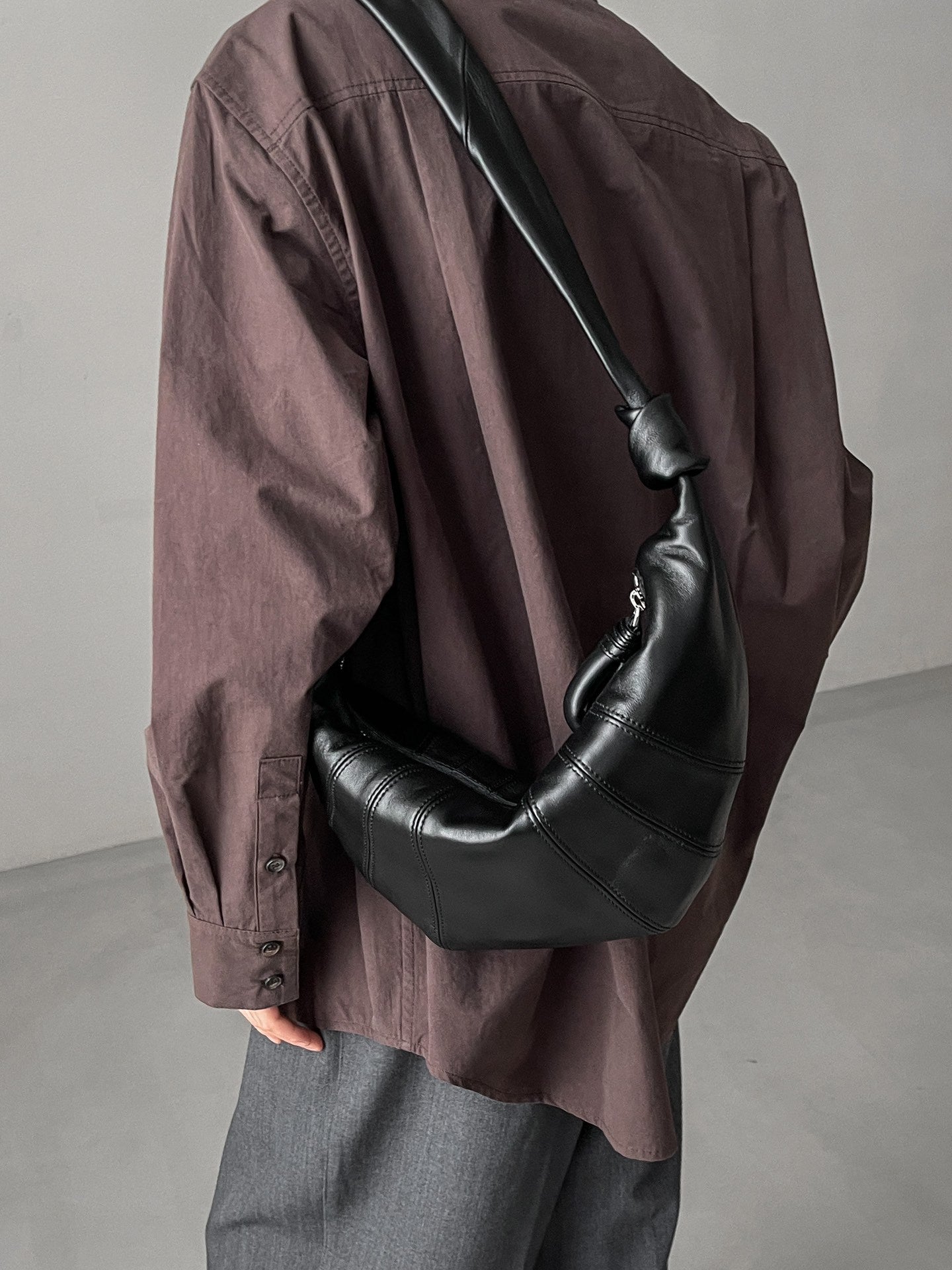 Sheepskin Croissant Genuine Leather Tribute Claw Bags