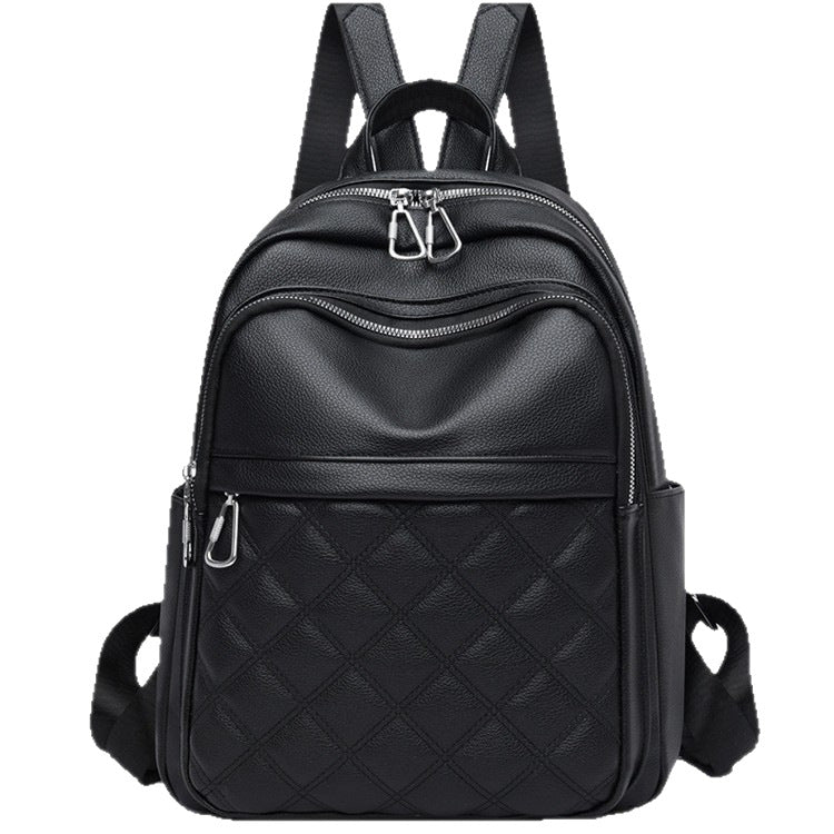 Women's Korean Style Fashionable Rhombus Outing Backpacks