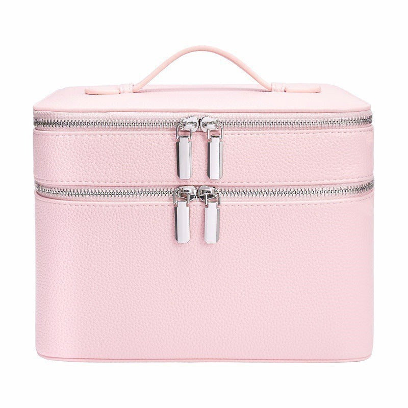 Light Luxury Large Capacity Leather Convenient Cosmetic Cases