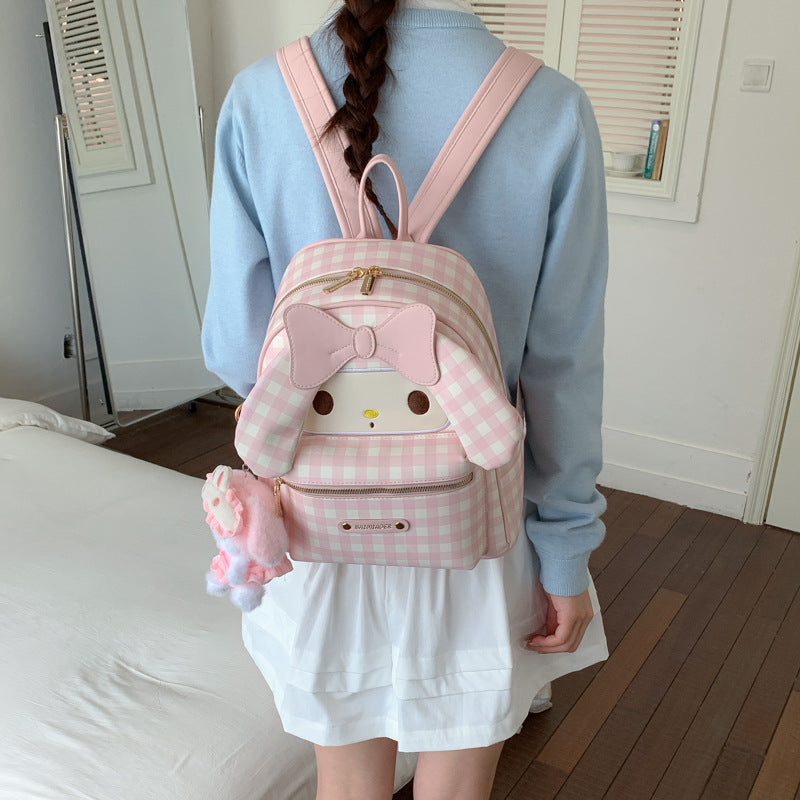 Korean Heart Bow Melody Female Sweet Women's Backpack