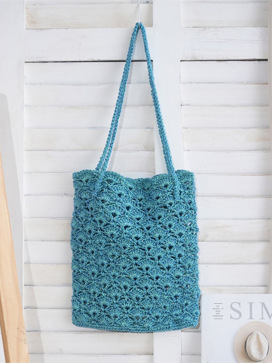 Women's Shell Crocheted Exquisite Niche Bright Sier Women's Shoulder Bag