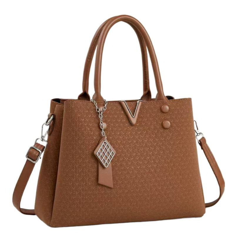 Texture Fashion Versatile Large Capacity Trendy Women's Handbag