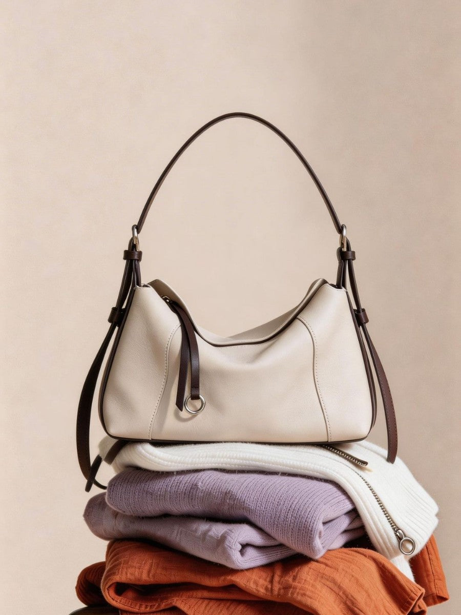 Women's First Layer Cowhide Fashion Leather Portable Women's Shoulder Bag