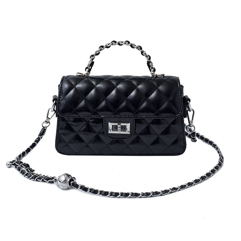 Popular Innovative Rhombus Chain Simple Style Women's Messenger Bag