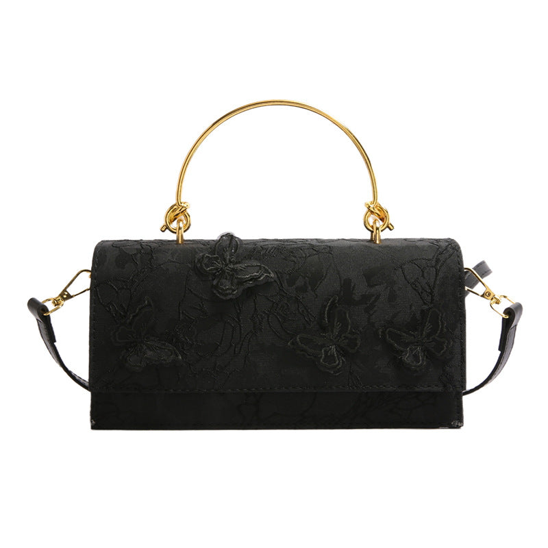 Women's Mori Sweet Fashion Lace Butterfly Western Style Single Small Square Bags