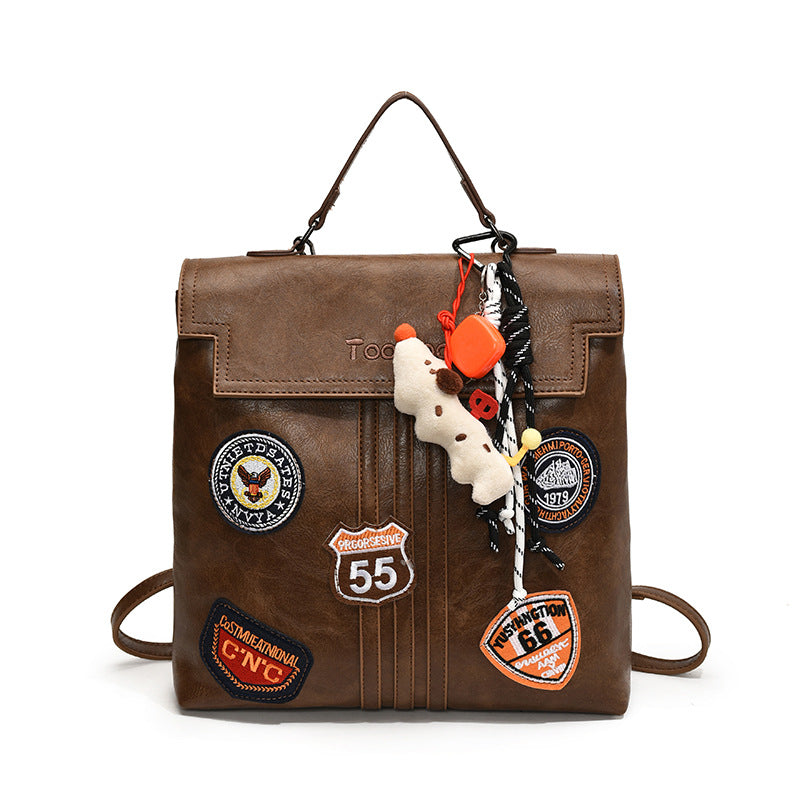 Women's Commuter Retro Large Capacity College Style Women's Messenger Bag