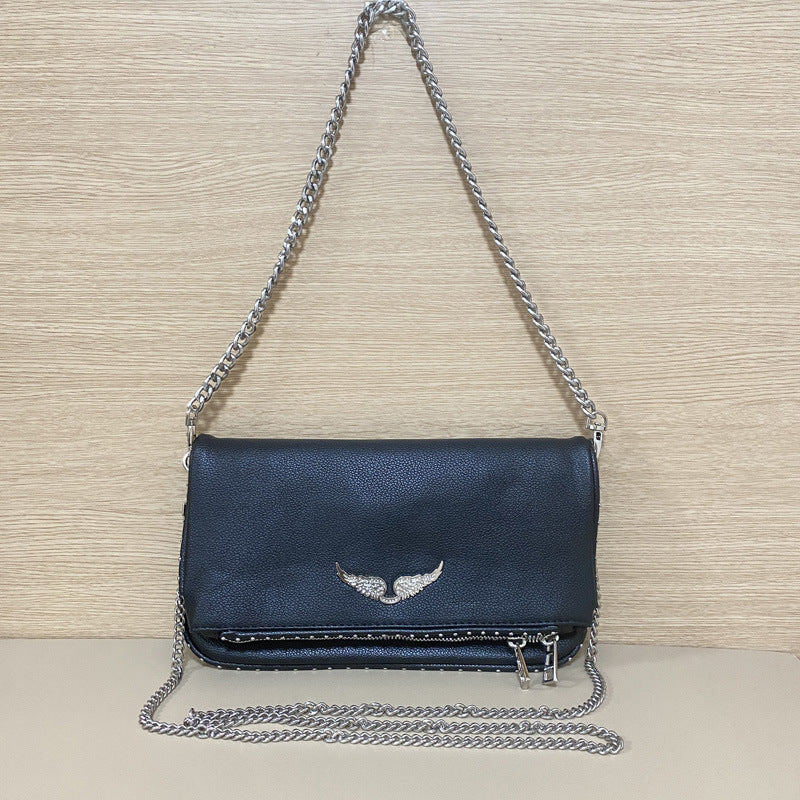 Women's Fashion Black Vintage Luxury Design Women's Messenger Bag