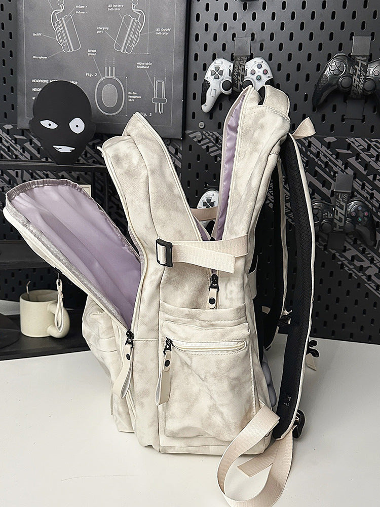 Women's & Men's Large Capacity Burden Alleviation Adjustable College Trip Leisure Backpack