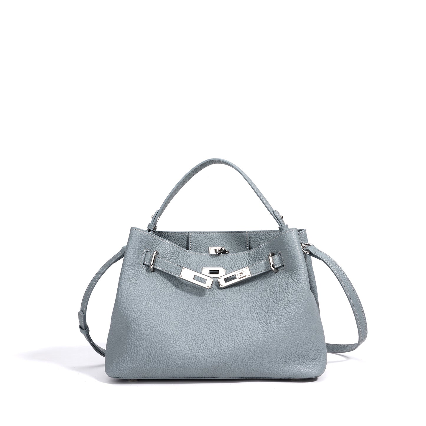 First Layer Cowhide Kelly Genuine Leather Women's Handbag